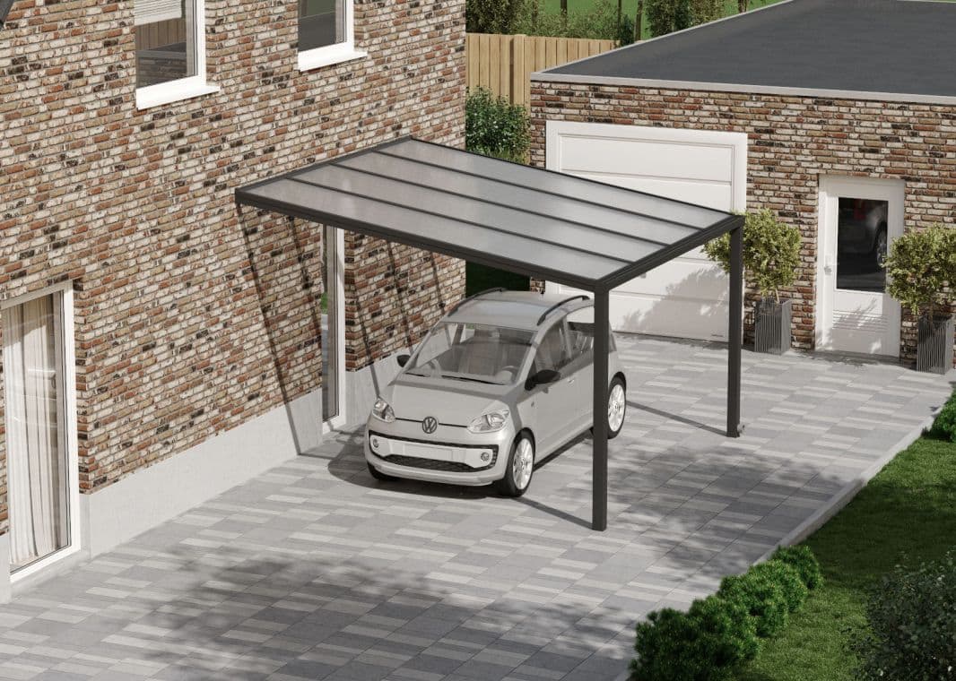 Flacher Carport - 01 flacher carport 4x4 anthrazit verasol 1 - fl-carport-4000x2555-ant