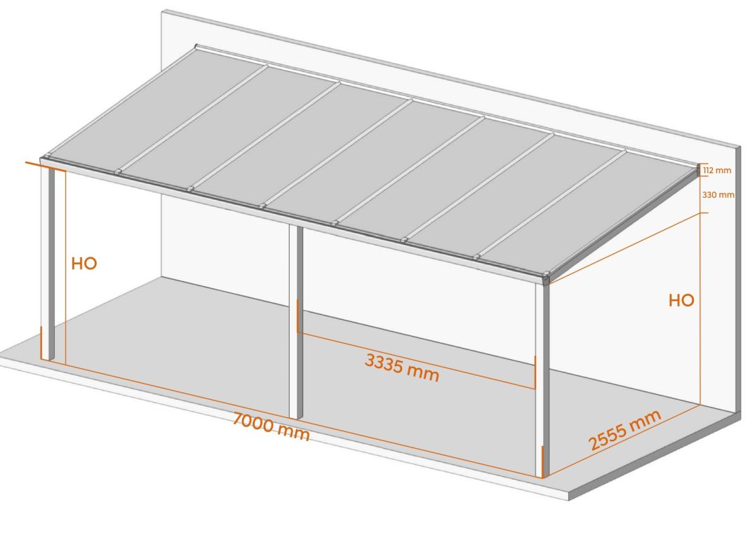 Flacher Carport - 01 flacher carport 7000x2555 verasol 1 - fl-carport-7000x2555-weiss