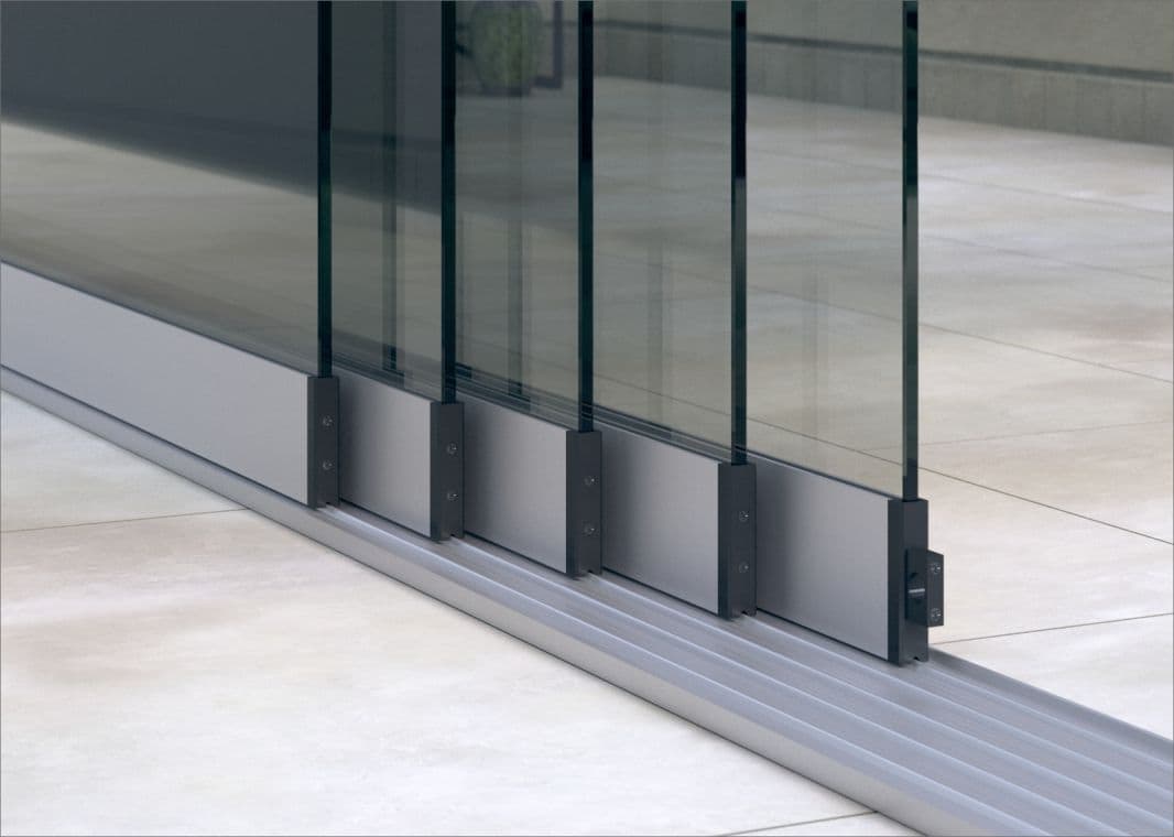 Greenline Glasschiebewand (5 spurig) - 01 greenline schiebewand aluminium 5spurig verasol 3 - gl-gsw-5sp-6000-ev1