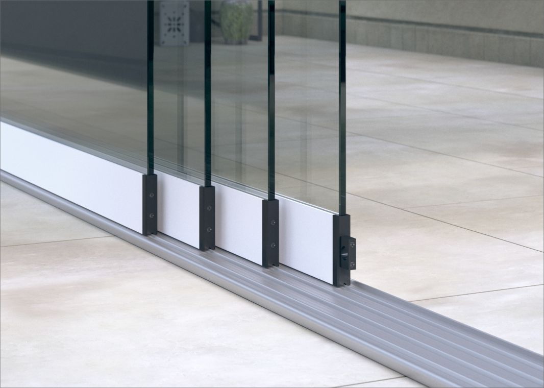 Greenline Glasschiebewand (4 spurig) - 01 greenline schiebewand weiss 4spurig verasol 1 - gl-gsw-4sp-4000-weiss