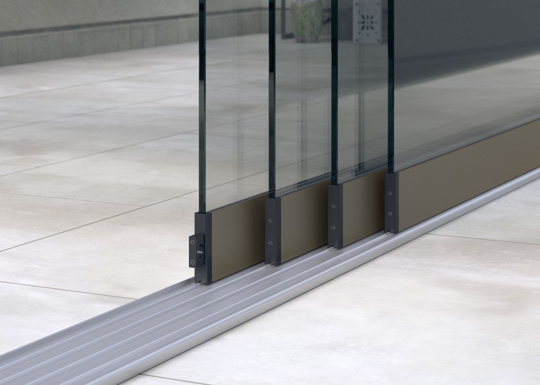 Profiline Glasschiebewand (4 spurig) - 01 profiline schiebewand bronze 4spurig verasol 2 - pl-gsw-4sp-4000-bronze