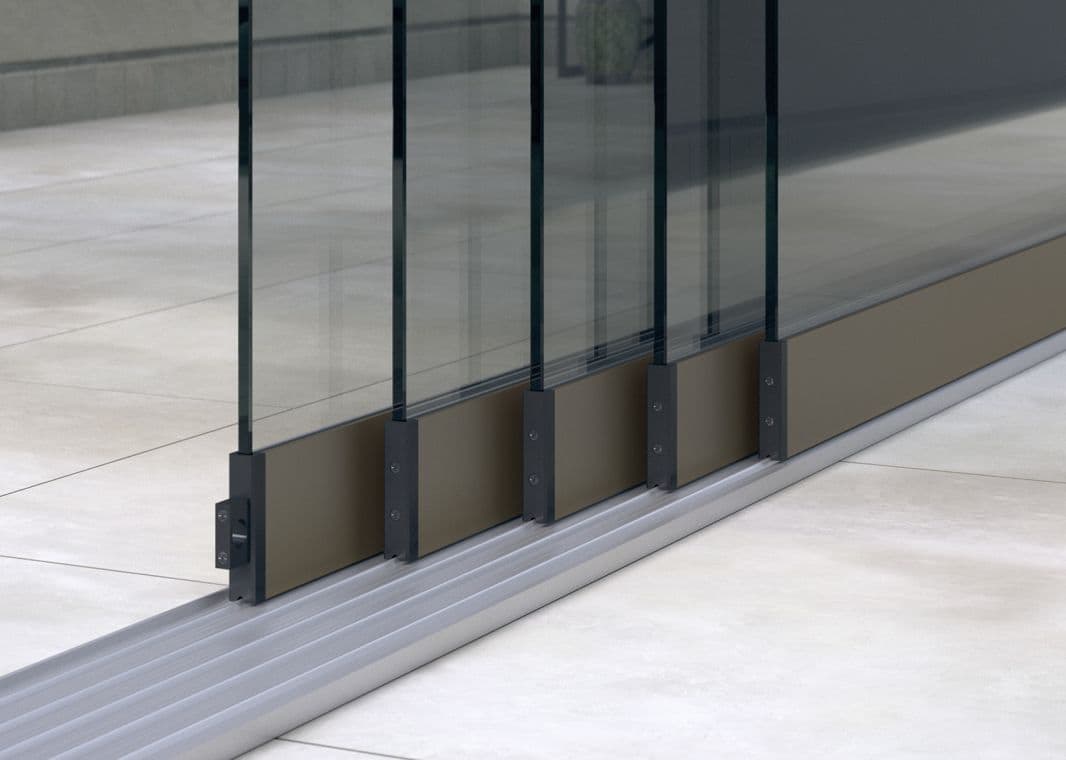 Profiline Glasschiebewand (5 spurig) - 01 profiline schiebewand bronze 5spurig verasol 2 - pl-gsw-5sp-4500-bronze