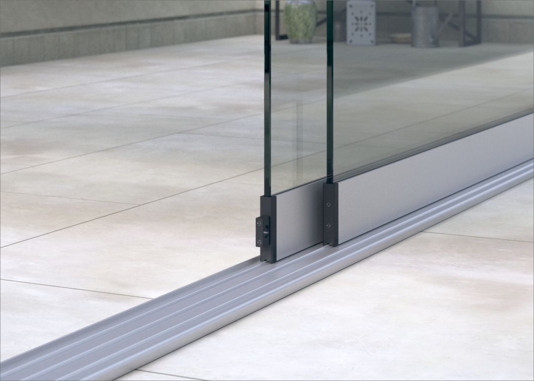 Profiline Glasschiebewand (3 spurig) - 01 profinline schiebewand aluminium 3spurig 2 scheiben verasol - pl-gsw-3sp-1500-antr-ev1