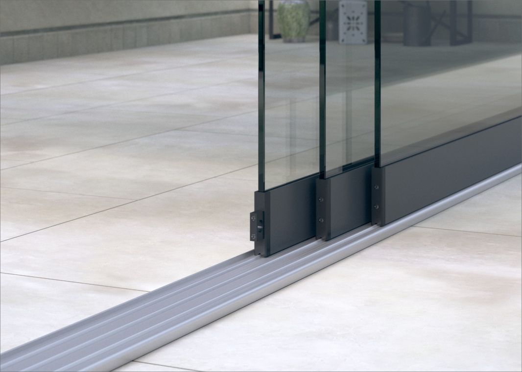 Profiline Glasschiebewand (3 spurig) - 01 profinline schiebewand anthrazit 3spurig verasol 3 - pl-gsw-3sp-3500-antr