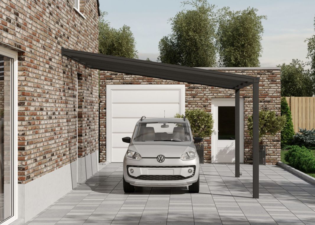 Flacher Carport - 02 flacher carport 4x4 anthrazit verasol - fl-carport-4000x4055-ant