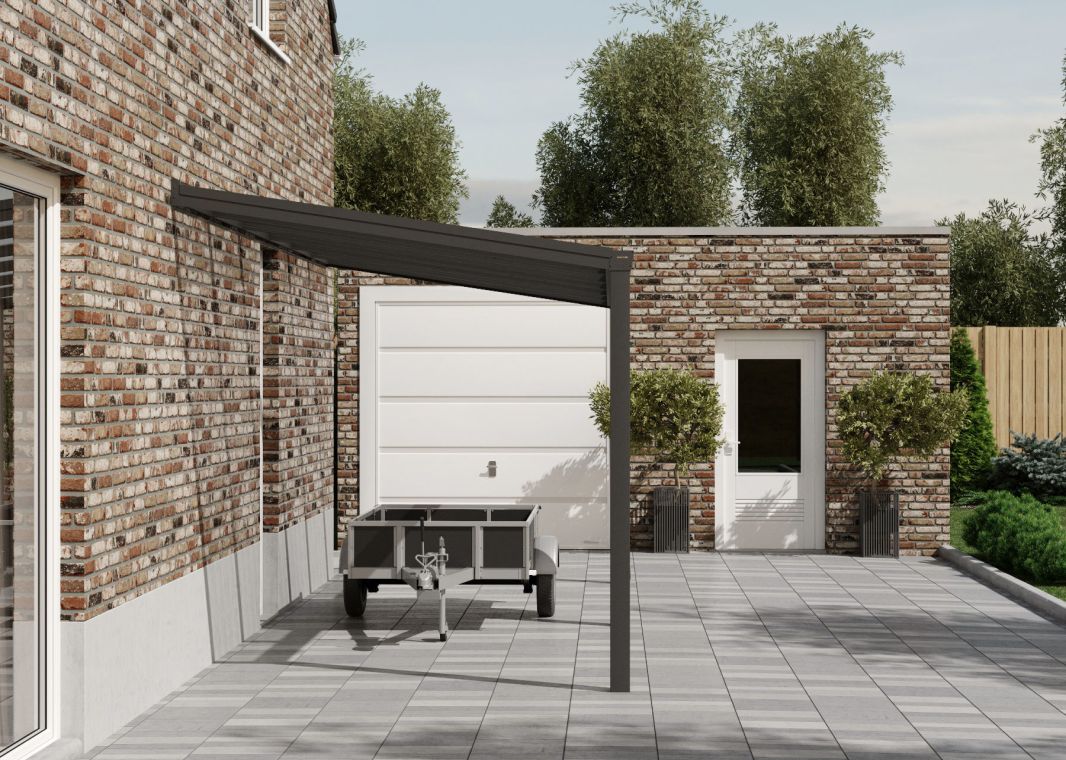 Flacher Carport - 02 flacher carport anthrazit 6000x2555 verasol - fl-carport-6000x2555-ant
