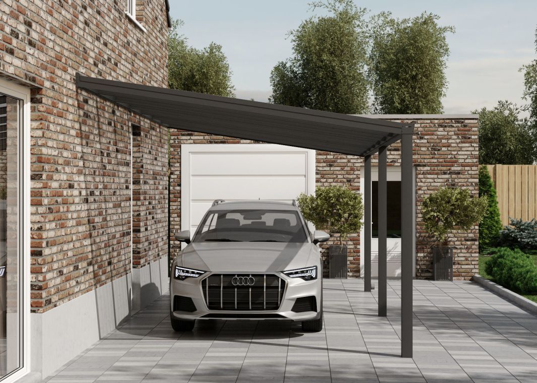 Flacher Carport - 02 flacher carport anthrazit 7000x3555 verasol - fl-carport-7000x3555-ant