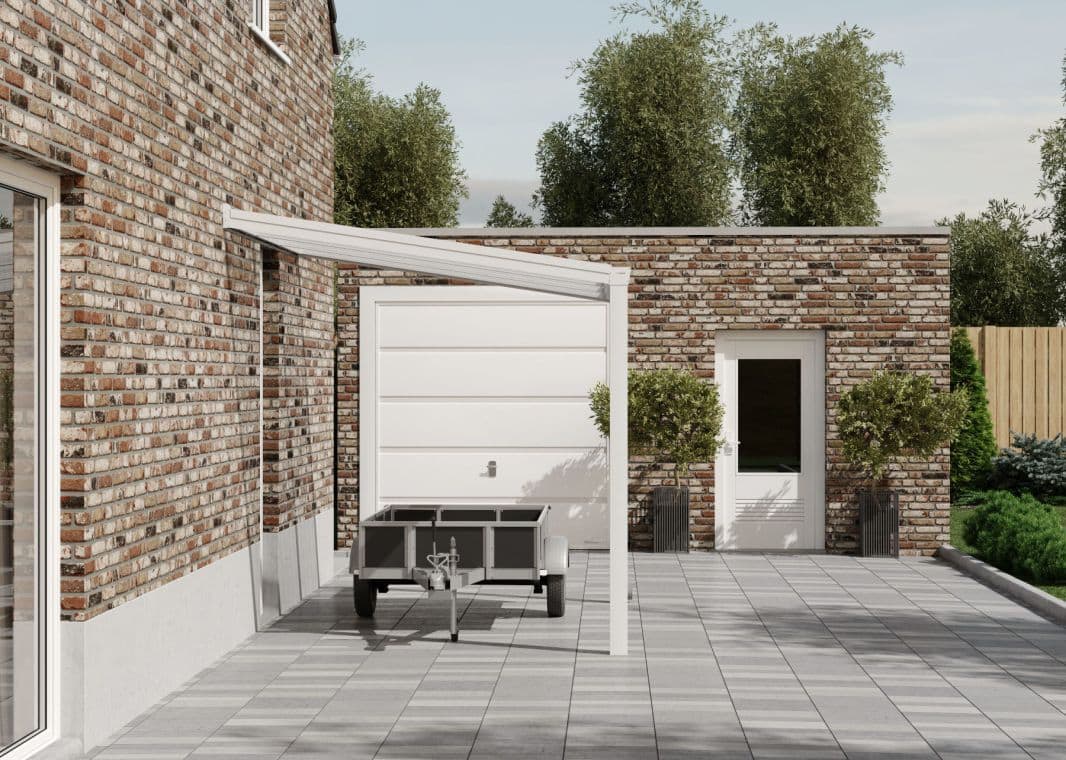 Flacher Carport - 02 flacher carport weiss 3000 verasol 1 - fl-carport-3000x3055-weiss