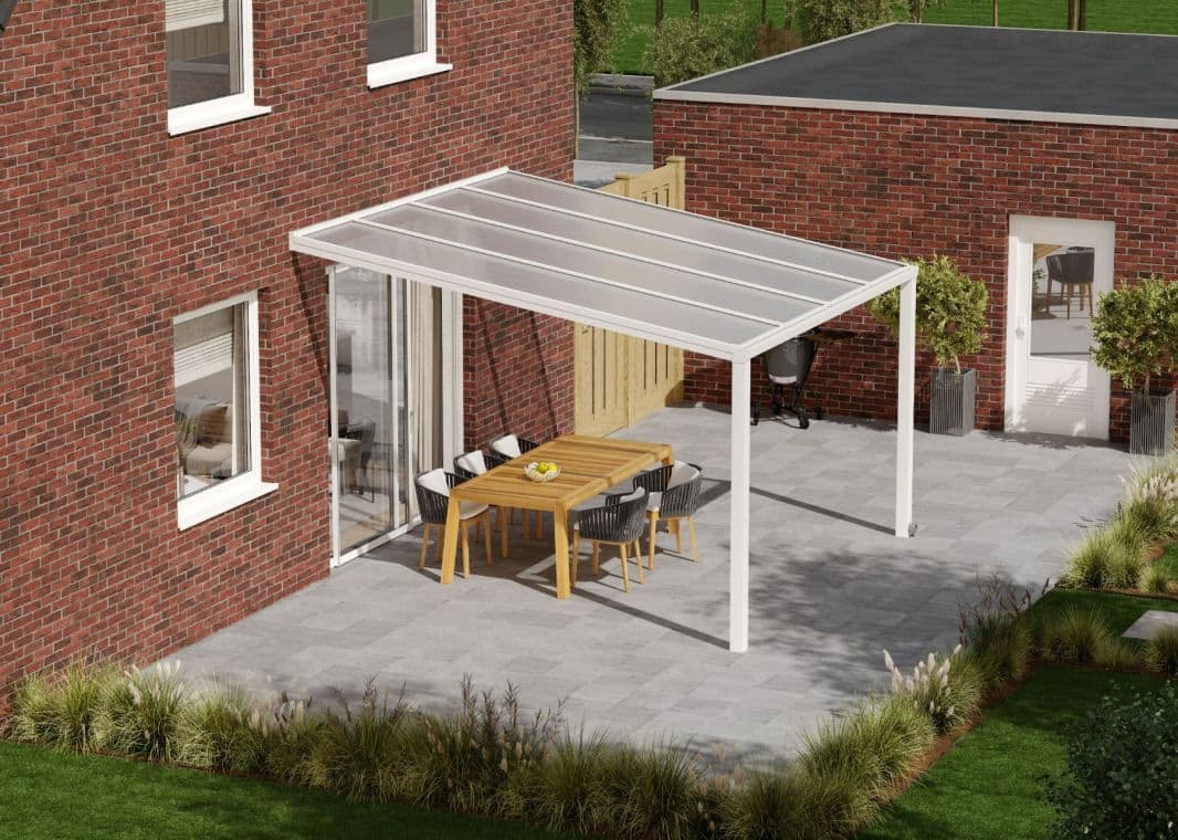 Greenline Terrassendach - 02 greenline wit 400x405 verasol 1 - greenline-weiss-4000x4055