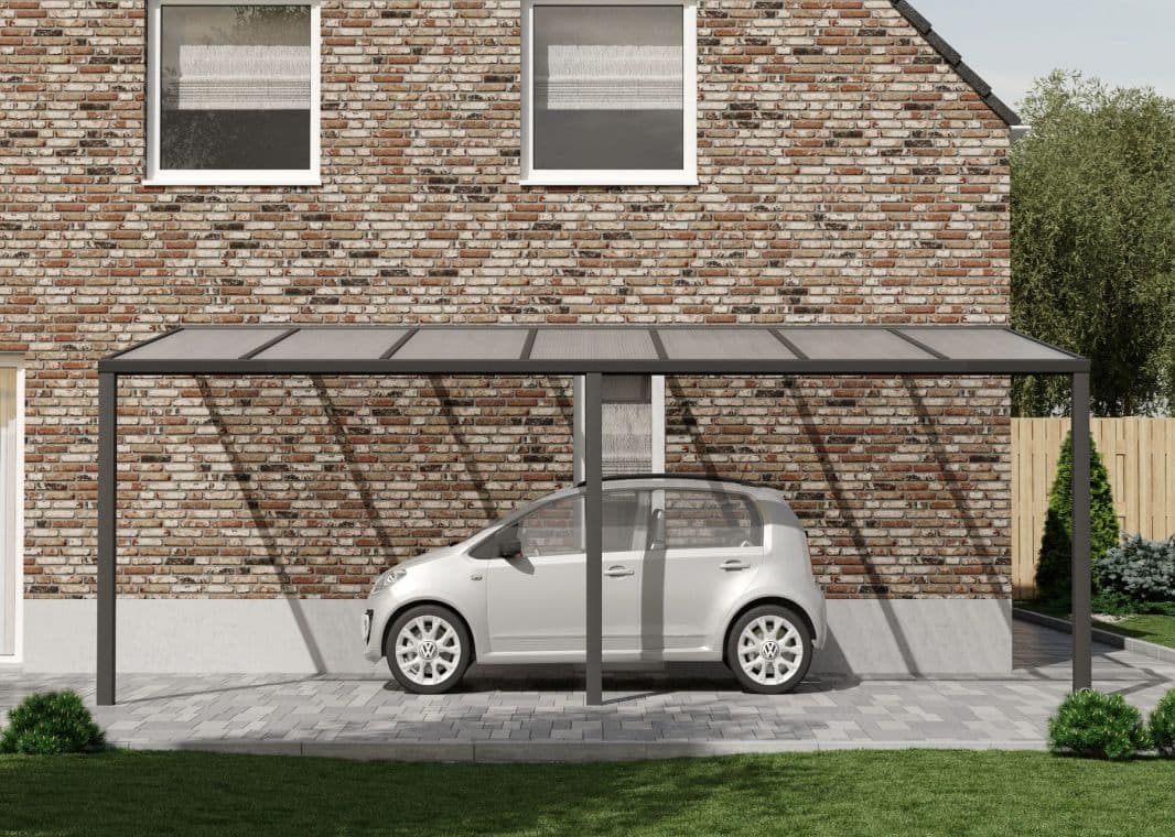 Flacher Carport - 03 flacher carport anthrazit 7000 verasol - fl-carport-7000x3055-ant