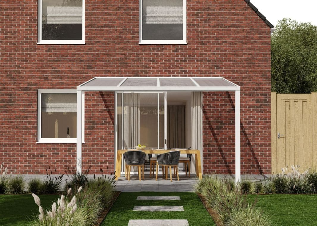 Greenline Terrassendach - 03 greenline wit 400x405 verasol 1 - greenline-weiss-4000x4055