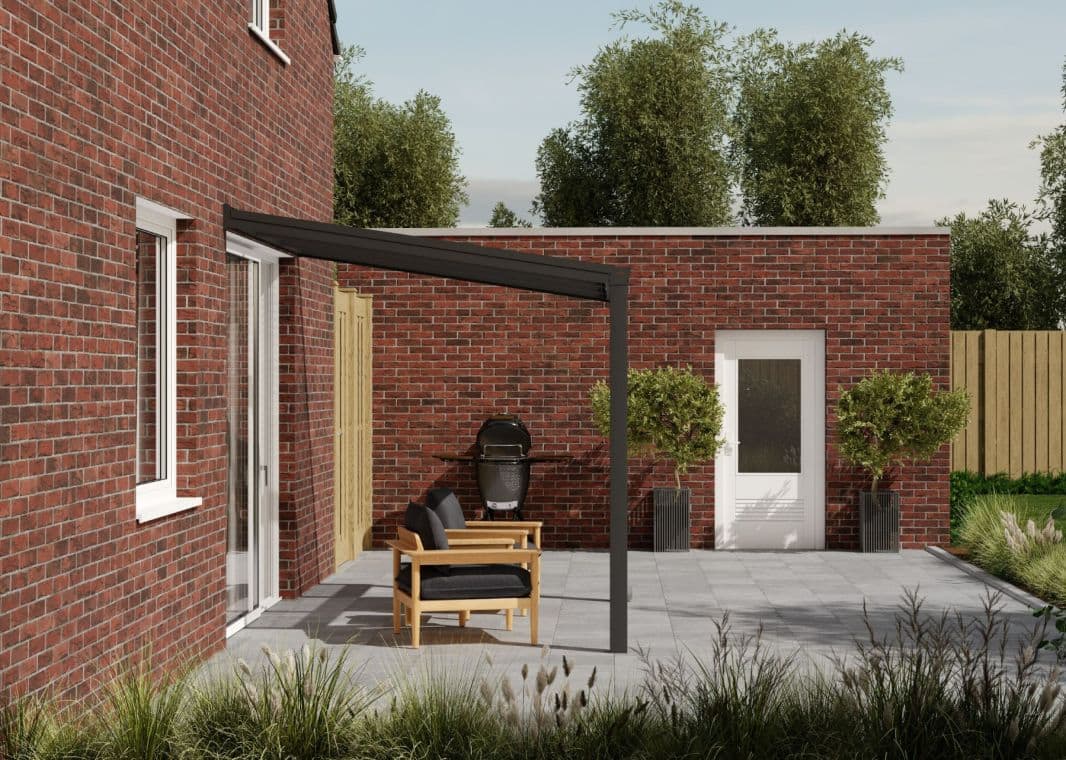 Greenline Terrassendach - 04 greenline veranda poly design 3000x2500m antraciet verasol - greenline-ant-3000x2555