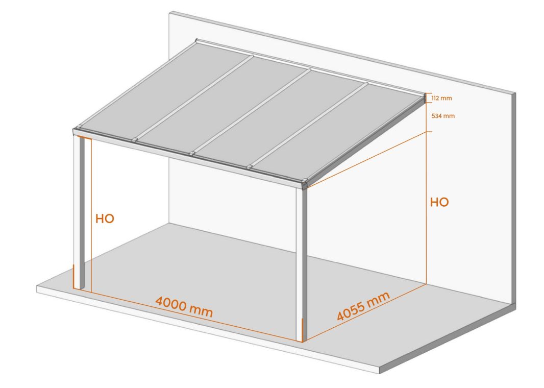 Flacher Carport - 05 flacher carport 4x4 anthrazit verasol - fl-carport-4000x4055-ant