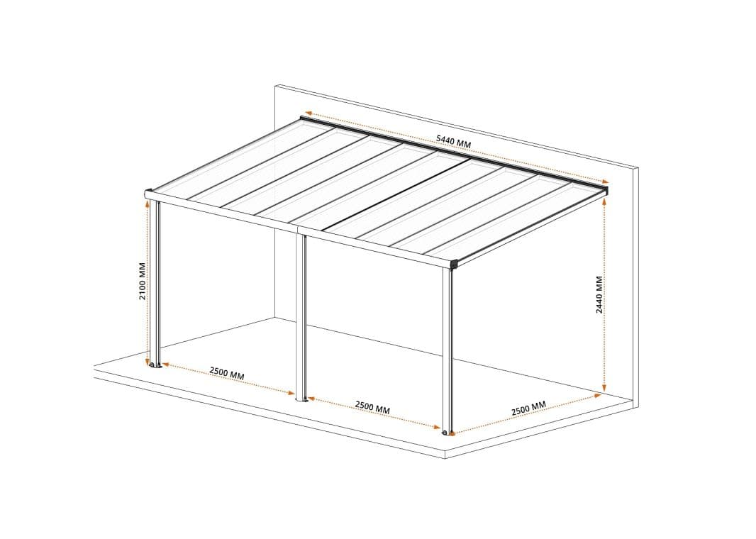 Smartline DIY Überdachung - 07 smartline diy anthrazit 544x250 verasol - CL5425.609